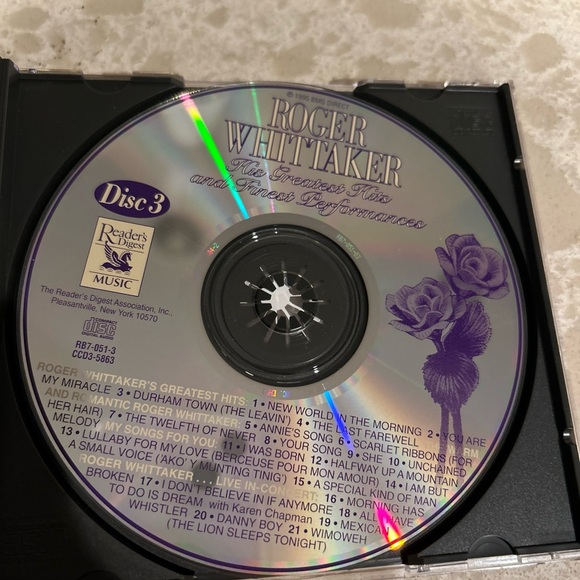 ROGER WHITTAKER HIS GREATEST HITS AND FINEST PERFORMANCES READERS DIGEST 3CD SET - Picture 5 of 7